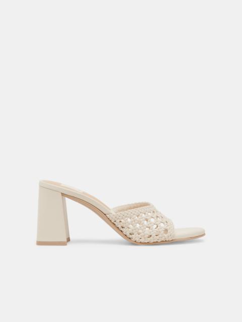dolce vita MARGOE HEELS CREME WOVEN STELLA