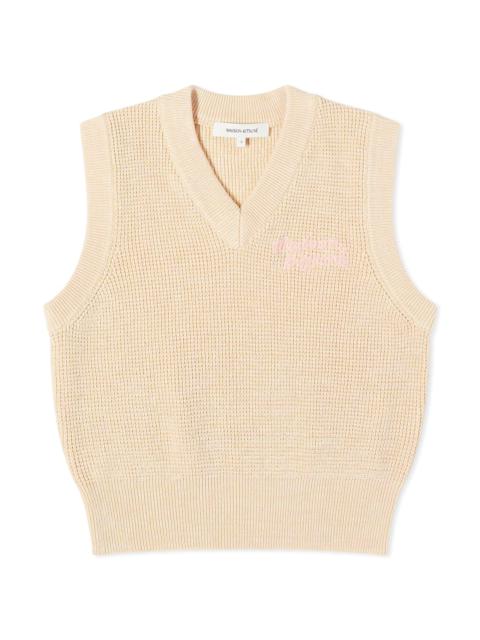 Maison Kitsuné Maison Kitsune Handwriting Crop Vest