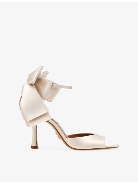 STEVE MADDEN Bougie Heeled Satin Sandals