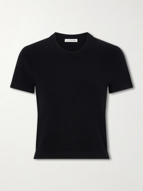 Altuzarra Manny woven T-shirt Black