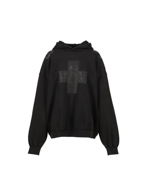 MISBHV CROSS HOODIE / WASHED BLK
