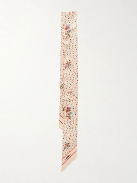 Valentino Floral-print Silk Scarf