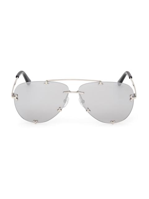 PUCCI Women's 61MM Pilot Sunglasses - Black Silver