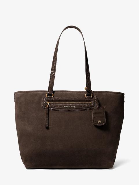 MICHAEL KORS Jet Set Travel Extra-Large Suede Tote Bag