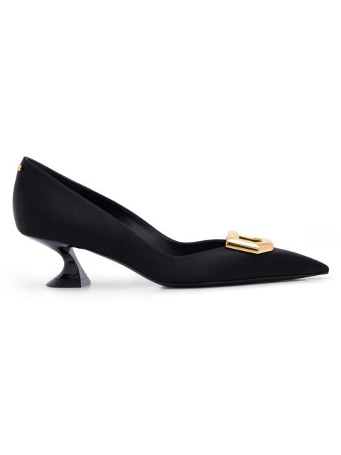Lanvin Women's Midnight Step 50MM Sculptural Pumps - Black