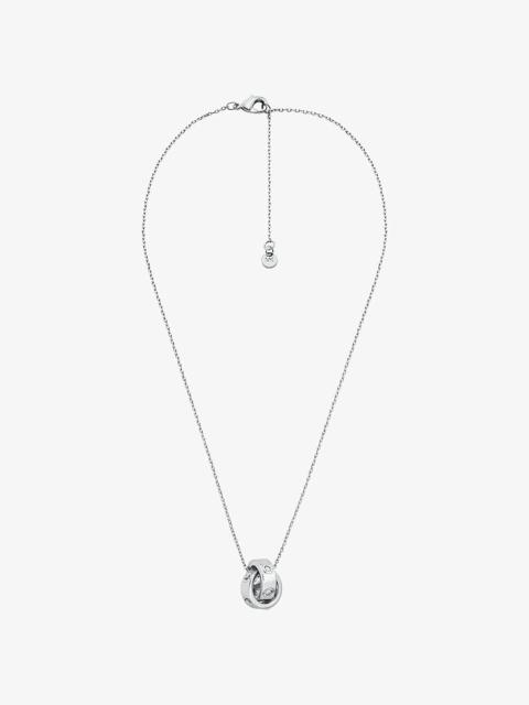 MICHAEL KORS Logo and Cubic Zirconia Necklace