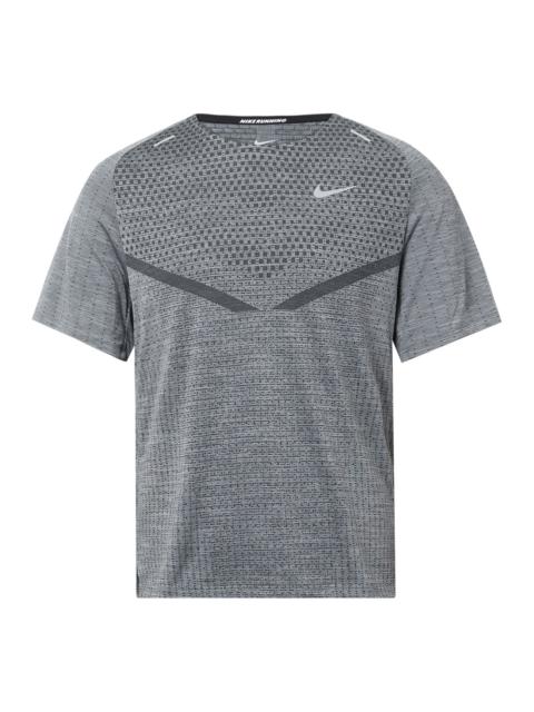 Nike Men's Nike Dri-FIT ADV TechKnit Ultra Solid Color Reflective Running Sports Short Sleeve Gray DM4754