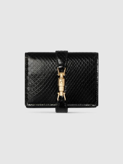 GUCCI Gucci Jackie python small wallet