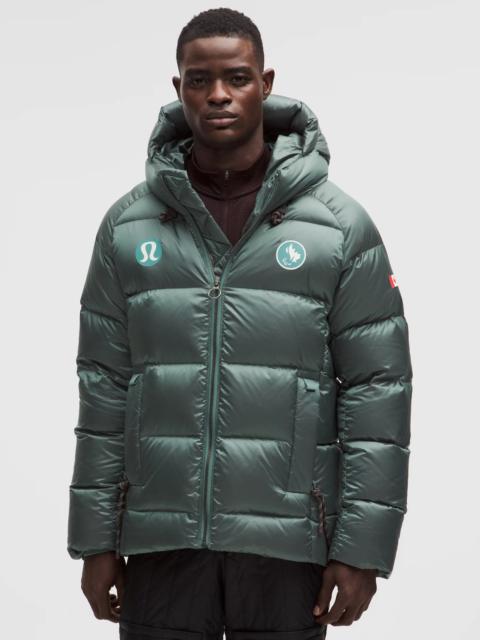 lululemon Team Canada Men's Wunder Puff Large-Hood Jacket Shine *CPC Logo