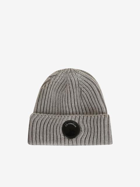 C.P. Company Lens-detail ribbed-knit beanie hat