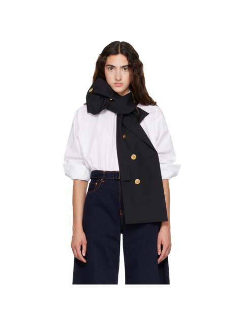 sacai White Poplin x Suiting Shirt