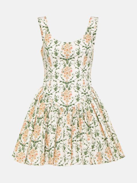 Agua by Agua Bendita Pluma floral corset cotton dress