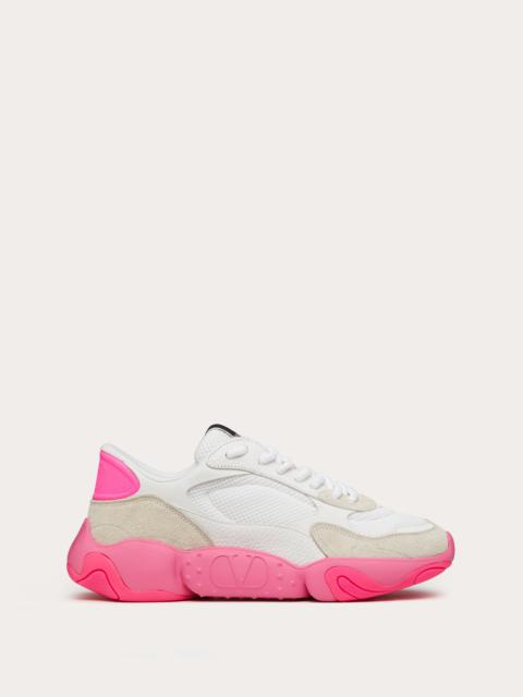 VALENTINO GARAVANI BUBBLEBACK MESH AND SUEDE SNEAKER