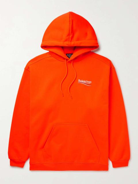 BALENCIAGA Logo-Print Jersey Hoodie