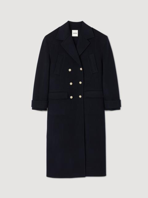 Sandro Long double-breasted coat
