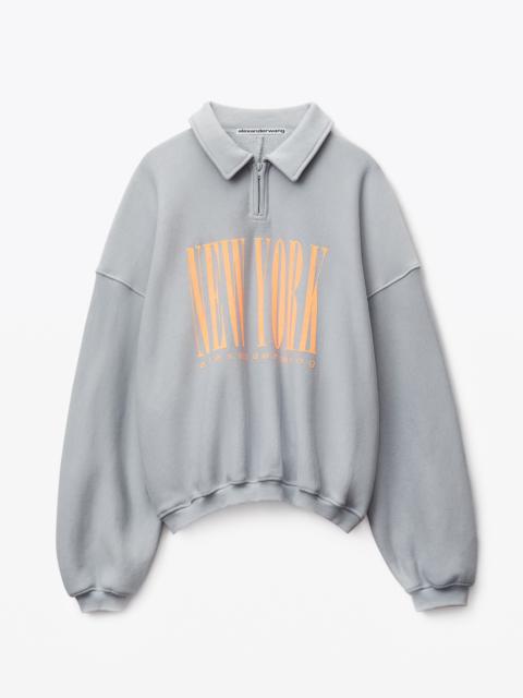 Alexander Wang NY PUFF GRAPHIC SWEATSHIRT IN TERRY