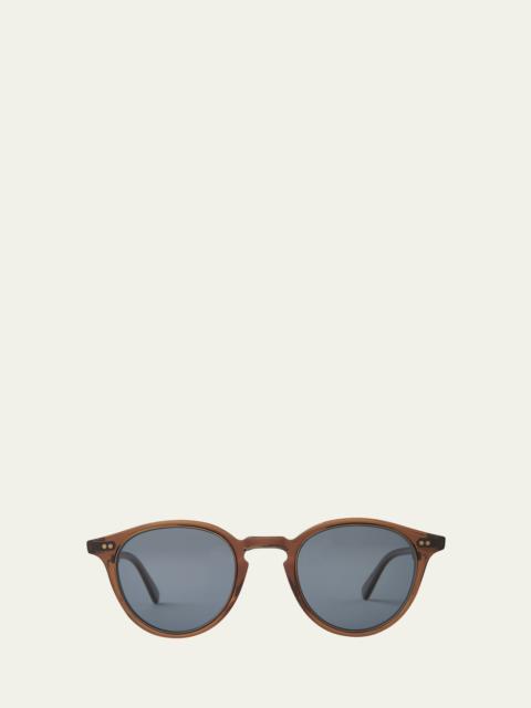 Mr. Leight Men's Marmont II Polarized Acetate Round Sunglasses