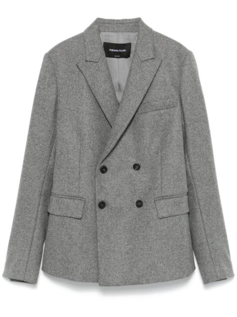 FABIANA FILIPPI double-breasted flannel blazer
