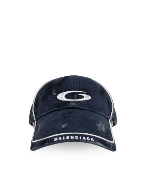 BALENCIAGA logo-embroidered cap