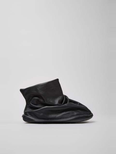 CAMPER Camper x ISSEY MIYAKE - Peu Form Black Leather Ankle Boots for Women.