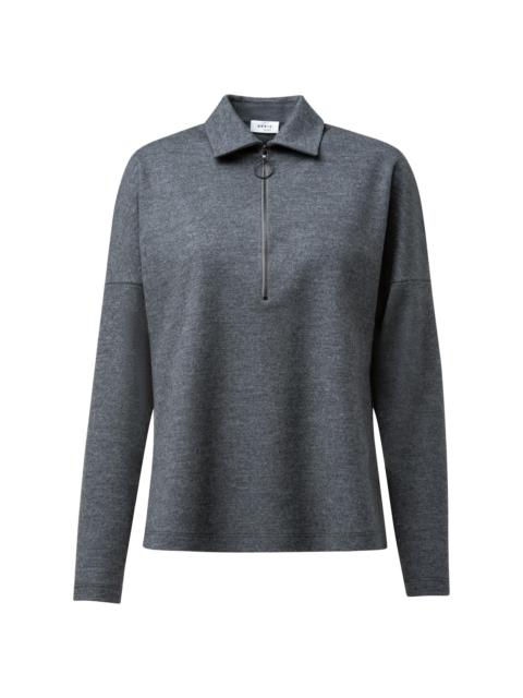AKRIS Women's Wool Half-Zip Pullover - Charcoal