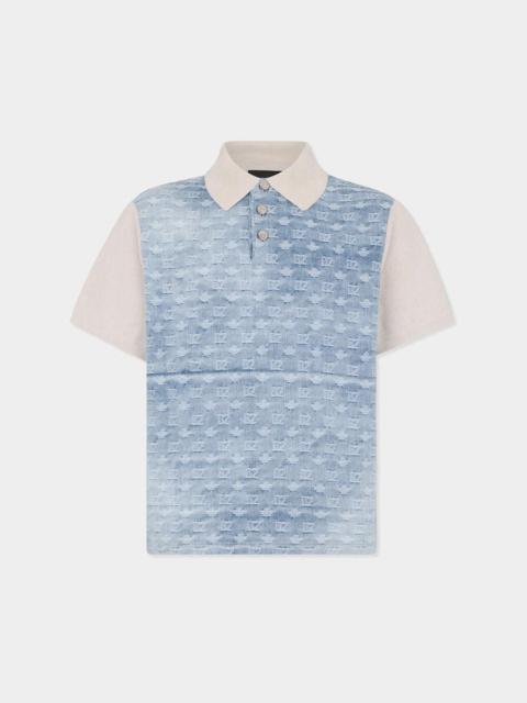 DSQUARED2 MONOGRAM KNIT POLO