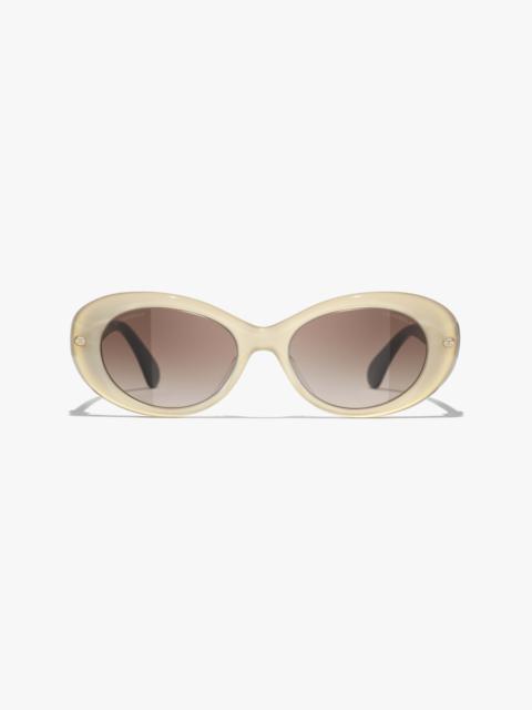CHANEL Oval Sunglasses