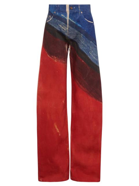 GABRIELA HEARST Amoret Barrel-leg Jean in Air Multi Recycled Cotton Denim