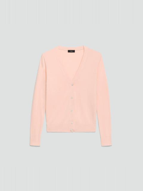 Theory V-Neck Cardigan in Regal Wool