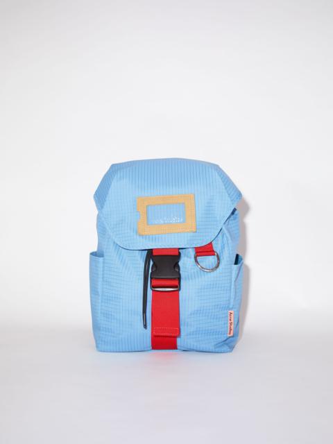 Acne Studios Nylon backpack - Pale blue/red