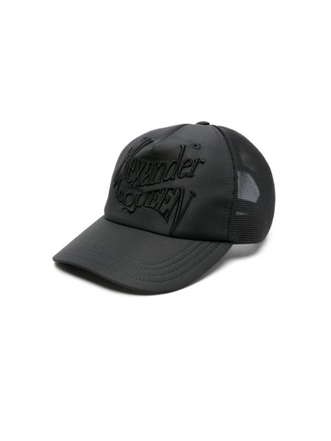 logo-embroidered mesh baseball cap