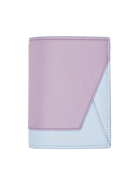 Marni Purple & Blue Crinkled Wallet