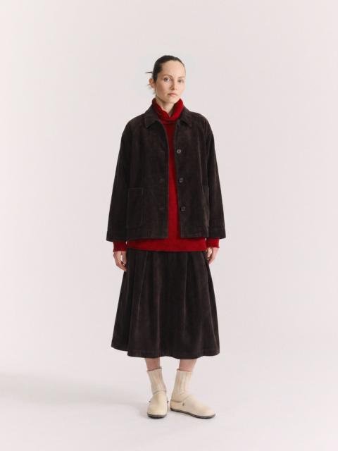 CASEY/CASEY DRAYS TRAVAIL JACKET - H CORD - BROWN