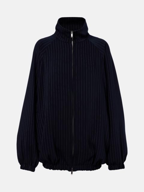 The Frankie Shop Baxter pinstripe oversized jacket