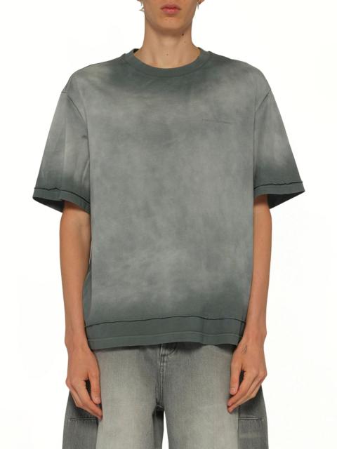 FENG CHEN WANG 2 in 1 Washed T-Shirt in Grey
