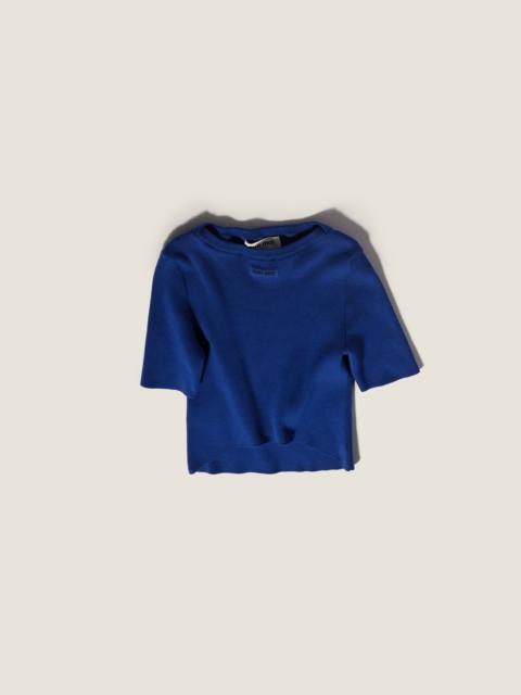 Miu Miu Cotton boat neck sweater