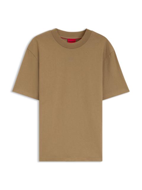 HUGO RELAXED-FIT COTTON-JERSEY T-SHIRT WITH LOGO PRINT