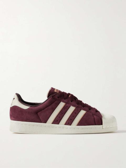 adidas Originals Superstar 82 Leather and Rubber-Trimmed Suede Sneakers