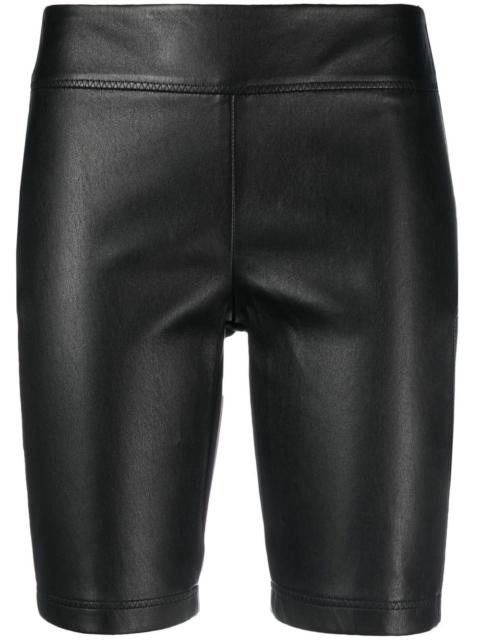 Loewe logo-print leather shorts