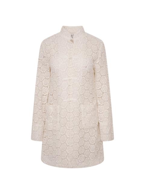 Comme des Garçons Comme des Garçons Cotton Lace Jacket in Off white