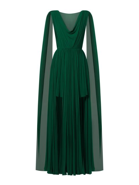 Louis Vuitton Cape Back Asymmetrical Gown
