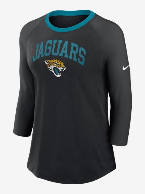Nike Jacksonville Jaguars Women's Nike NFL 3/4-Sleeve T-Shirt