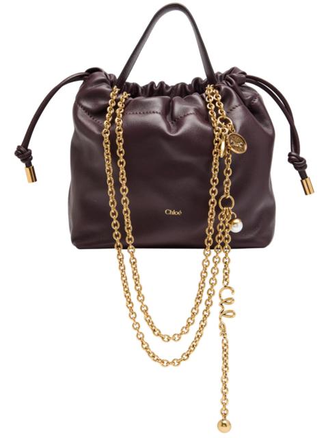 Chloé Chloe Icon Charm-embellished Drawstring Leather Pouch