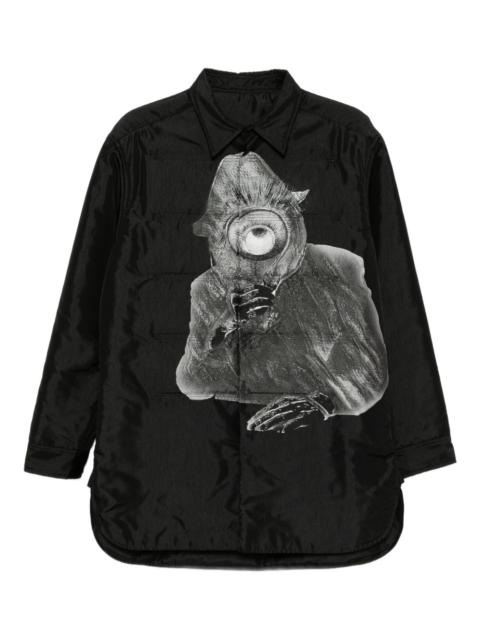 Yohji Yamamoto printed shirt jacket