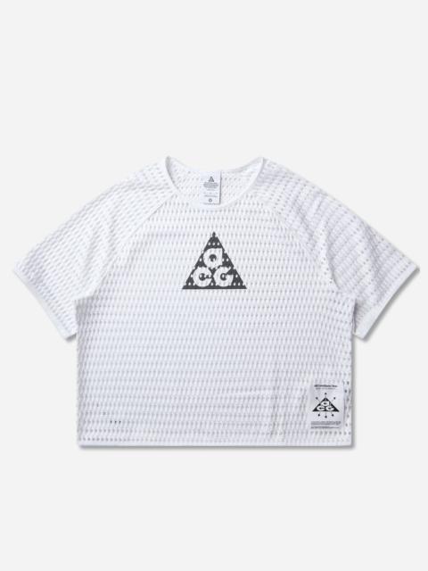 Nike Men's ACG Radical AirFlow Dri-FIT Short-Sleeve Trail Running Top White