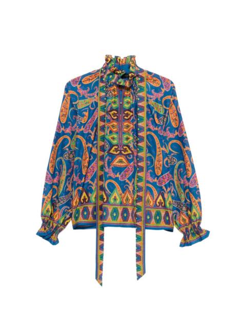 Etro pussy-bow paisley blouse