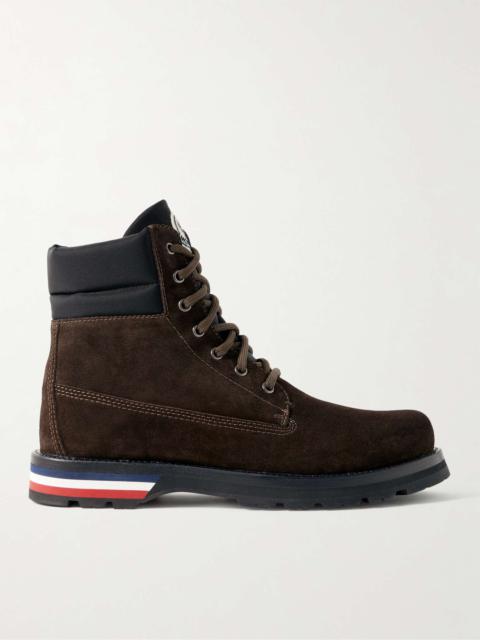 Vancouver Shell-Trimmed Suede Hiking Boots