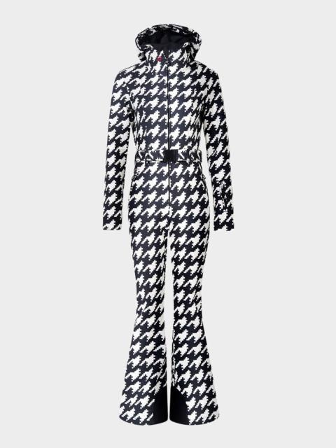 PERFECT MOMENT Tignes Houndstooth Hooded Ski Suit