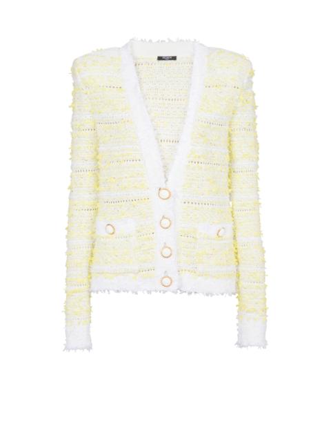 Balmain Cropped knit cardigan