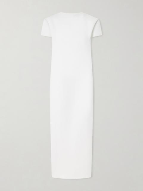 KHAITE Iryl Open-back Draped Crepe Maxi Dress
